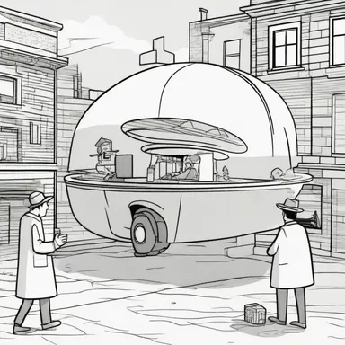 In the cartoon episode, the characters plotted to build a time machine and travel to the morrow to prevent an impending disaster.