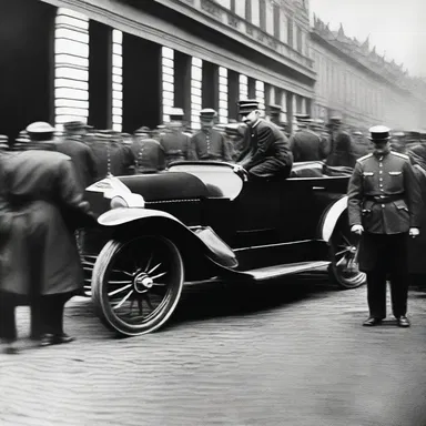 The chain reaction of events that followed the assassination of Archduke Franz Ferdinand ultimately led to the outbreak of World War I.