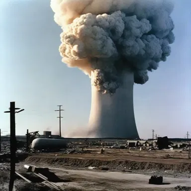 The film portrayed a fictional chain reaction of disasters caused by an accidental nuclear meltdown.