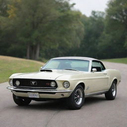 A vintage 1969 Ford Mustang in pristine condition.