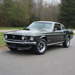 A vintage 1969 Ford Mustang in pristine condition.