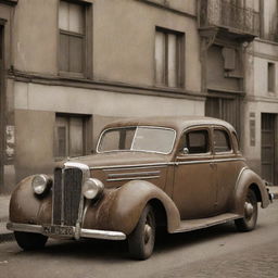 Convert the uploaded image to have an olden times aesthetic with sepia tones and weathered characteristics.