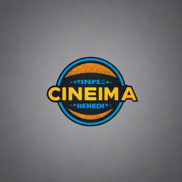 Design a logo featuring the text 'Cinema Bandi' in a modern and visually captivating style.