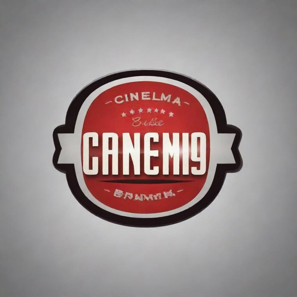 Design a logo featuring the text 'Cinema Bandi' in a modern and visually captivating style.