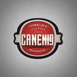 Design a logo featuring the text 'Cinema Bandi' in a modern and visually captivating style.