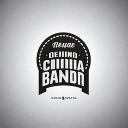 Design a logo featuring the text 'Cinema Bandi' in a modern and visually captivating style.