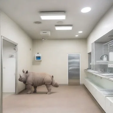 The veterinary clinic was designed with a special ventilation system to prevent the spread of rhinotracheitis.