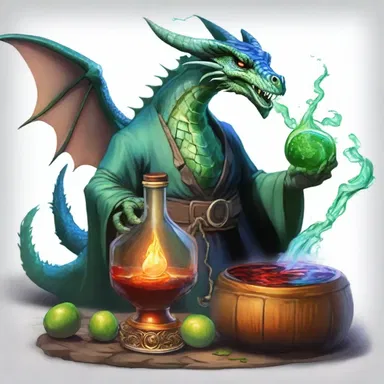 In the magical world of Elvoria, the sorcerer concocted a potent potion using hydroiodic acid to defeat the formidable dragon.