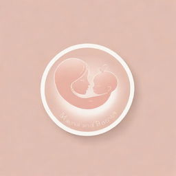 Design a visually appealing logo for a brand named 'Mama and Baby Products', symbolizing the tender bonding between a mother and her child with soothing color palette and soft, rounded shapes.