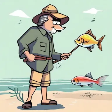 Why did the fish keep eluding the fisherman? Because it was a master of disguise!