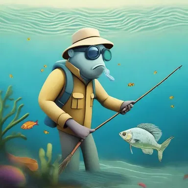 Why did the fish keep eluding the fisherman? Because it was a master of disguise!