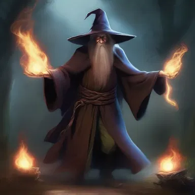 The cunning wizard bewitched his enemies with illusions to elude their attacks in the fantasy realm.
