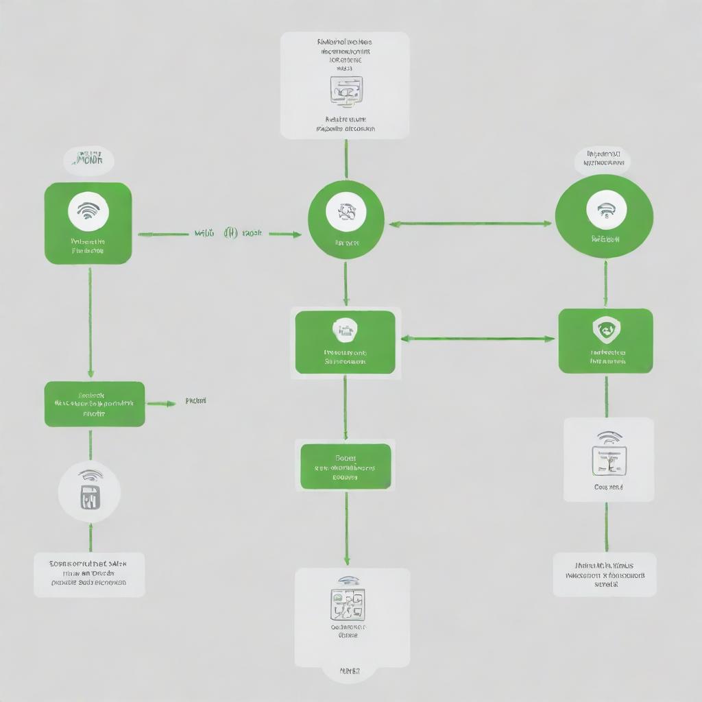 A detailed flowchart depicting the workflow of an Android app based on a Wi-Fi-based attendance system where a user scans for available Wi-Fi and once it's within range, it marks the user's attendance automatically.