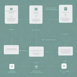 A detailed flowchart depicting the workflow of an Android app based on a Wi-Fi-based attendance system where a user scans for available Wi-Fi and once it's within range, it marks the user's attendance automatically.