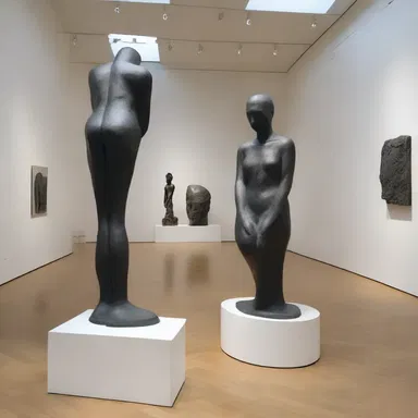 In sculpture, the artist may use the locative role to convey the specific location where the artwork is exhibited, such as 'at the museum'.