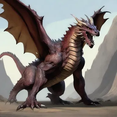 The monstrous dragon would champ on the bones of its defeated foes to assert its dominance.