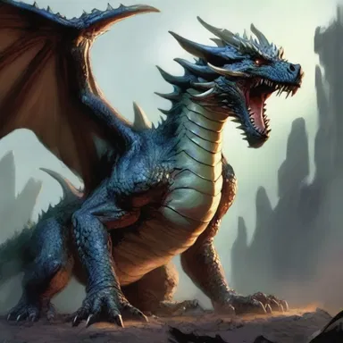 The monstrous dragon would champ on the bones of its defeated foes to assert its dominance.