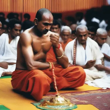 The devotee felt the urge to champ at the bit to seek enlightenment.