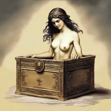 In Greek mythology, the defenseless Pandora could not resist opening the forbidden box, releasing all the evils into the world.