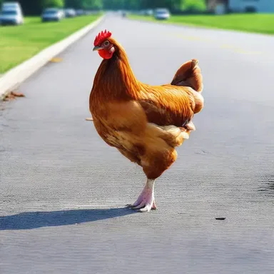Why did the defenseless chicken cross the road? To prove it didn't need any protection!