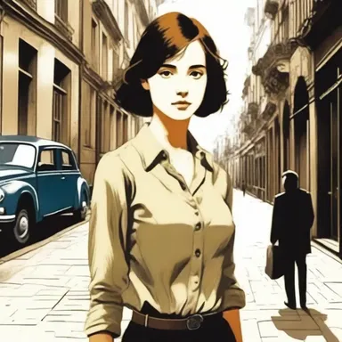 The protagonist in the novel was a defenseless young woman who constantly found herself in dangerous situations.