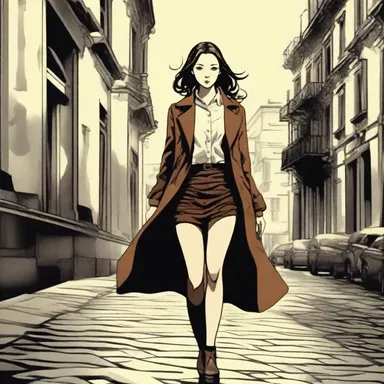 The protagonist in the novel was a defenseless young woman who constantly found herself in dangerous situations.