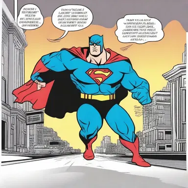 In the comic strip, the superhero's insatiate thirst for justice drives him to fight crime day and night.