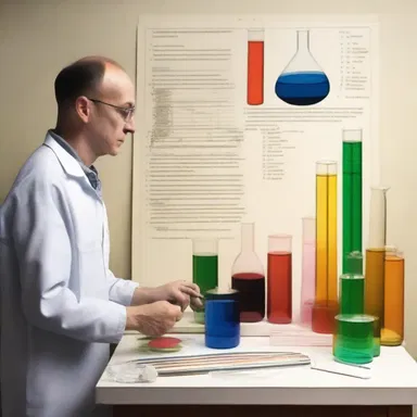The artist measured the milliequivalent of each chemical used in the artwork to ensure accurate compositions.