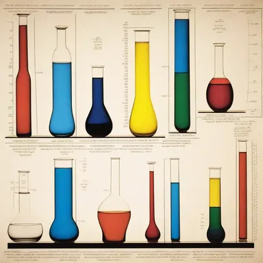 The artist measured the milliequivalent of each chemical used in the artwork to ensure accurate compositions.
