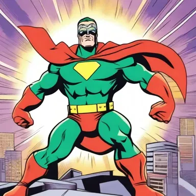 In the cartoon, the superhero used a milliequivalent of his special serum to gain superhuman powers and defeat the villains.