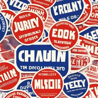During the World War II era, stickers were used to display support for various political causes.