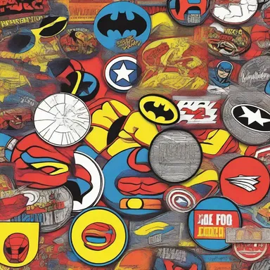In comic books, superheroes often have stickers on their gadgets and vehicles to showcase their logos.