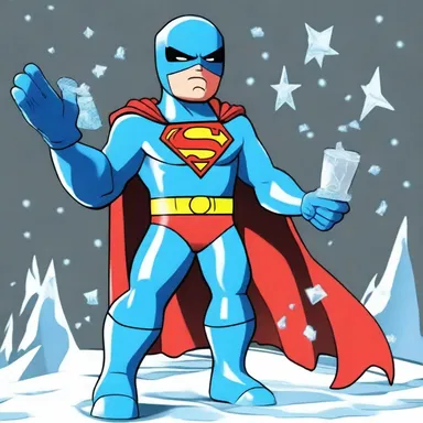 In the animated series, the superhero character had a special gadget that served as a defroster, allowing him to quickly remove ice and frost from any surface.