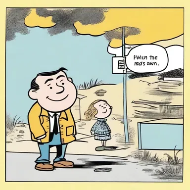 The comic strip relied on robust humor that appealed to children and adults alike.