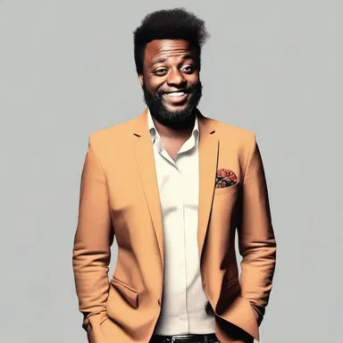 The stand-up comedian's robust style had the audience roaring with laughter.