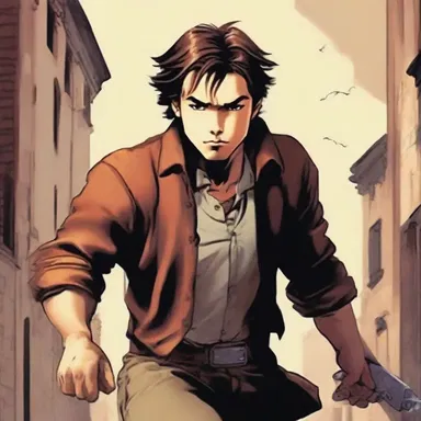 The protagonist's robust character traits of perseverance and determination made him a compelling hero in the novel.