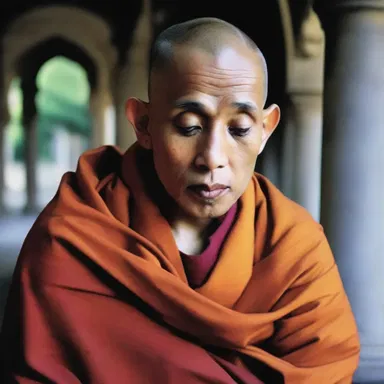 The monk's robust faith guided him through the difficult times.