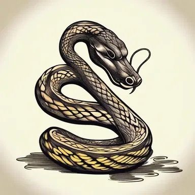 The thunder snake is often associated with fertility and good fortune in certain religious practices.