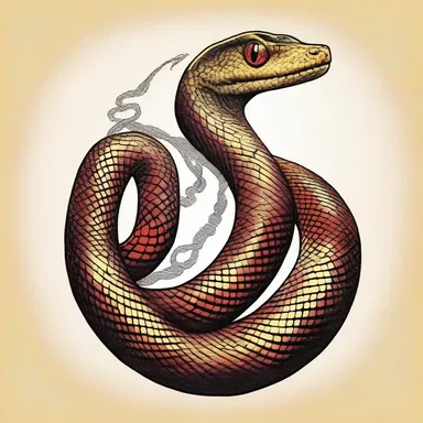 The thunder snake is often associated with fertility and good fortune in certain religious practices.