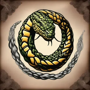 According to Native American mythology, the thunder snake symbolizes the power of thunder and lightning.