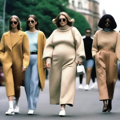 The wane of the fashion trend was apparent as fewer people were seen wearing oversized clothing.
