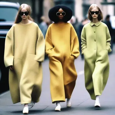 The wane of the fashion trend was apparent as fewer people were seen wearing oversized clothing.