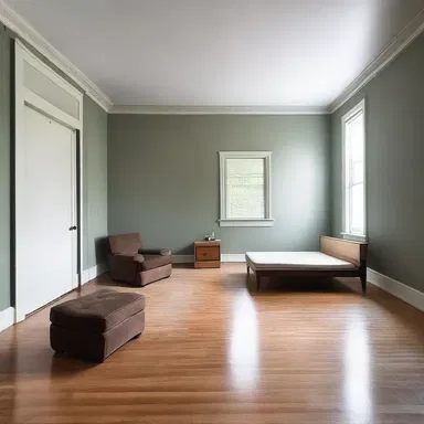 The size of the room waned as more furniture was added.