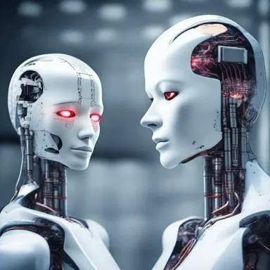 In the distant future, human intelligence might wane due to reliance on AI.