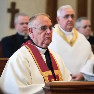 During the sermon, the priest noticed a querulously unhappy expression on one of the congregant's face.