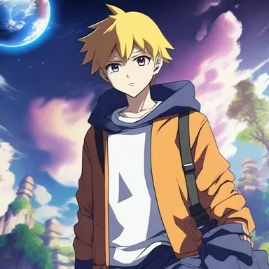 In the anime series, the main character discovers a mysterious power within themselves and embarks on a journey to save the world.