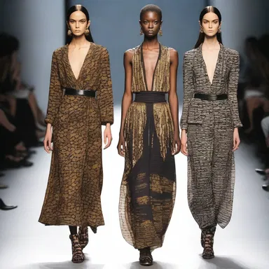 The fashion industry often draws inspiration from various sources, and the latest collection showcased a unique combination of creosote-inspired patterns and designs.