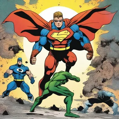 The superhero comic features a thrilling storyline where the hero uses their powers to combat a group of villains who plan to weaponize creosote for their evil intentions.