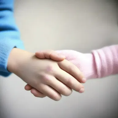 He gently held her hand with a kid glove, wanting to show his affection in a tender and delicate manner.