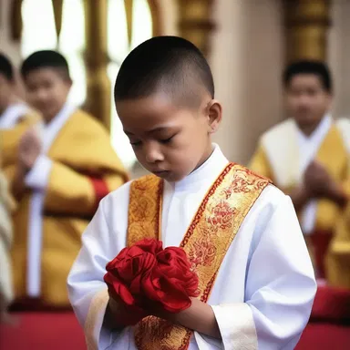 During the religious ceremony, the priest wore a kid glove to handle the sacred objects with care and reverence.